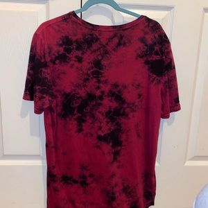 Burgundy Tie Dye Shirt